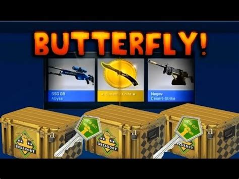 csgo cases with butterfly knives